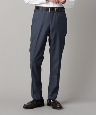 COMME CA MEN (Men) /コムサ・メン チェルッティ プレステージ super130's ウールギャバ スラックス(0701FM02) ネービーブルー パンツ・ズボン【三越伊勢丹/公式】