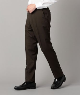 COMME CA MEN (Men) /コムサ・メン チェルッティ プレステージ super130's ウールギャバ スラックス(0701FM02) コゲチャ パンツ・ズボン【三越伊勢丹/公式】