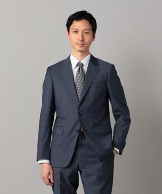 COMME CA MEN (Men) /コムサ・メン チェルッティ プレステージ super130's ウールギャバ ジャケット(0701GM02) ネービーブルー コート・ジャケット【三越伊勢丹/公式】