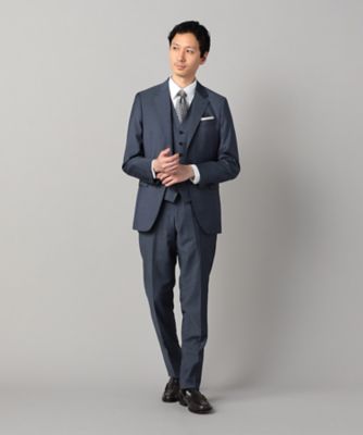 新品 COMME CA MEN コムサ チェルッティ イタリア 濃紺 ジャケット セットアップ対応】チェルッティ プレステージ super130's
