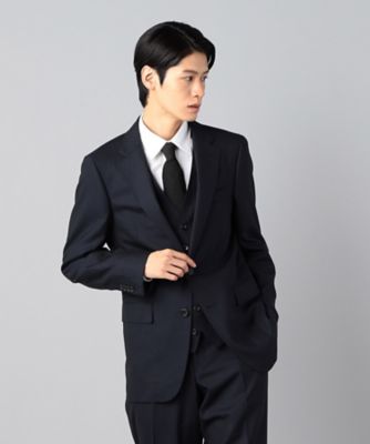 スリーピース対応】ウールシルクストライプ