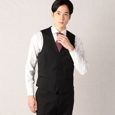 COMME CA MEN (Men) /コムサ・メン 【セットアップ対応】“ＲＥＤＡ　ＡＣＴＩＶＥ”ウールギャバ　ベスト（０７０１ＶＥ０１）