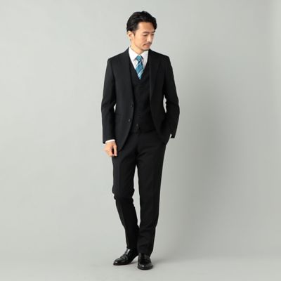 3ピース対応可】ウールポリエステル シャドーストライプスーツ