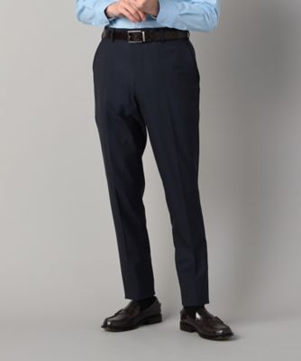 セットアップ対応】尾州産 ポリエステルストレッチ ドビー スラックス