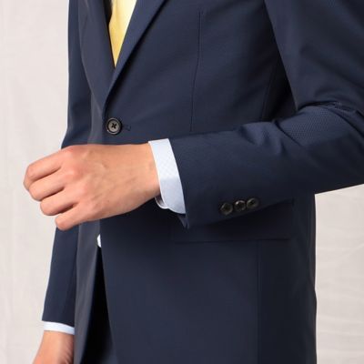 ポリエステルドビークロス　マイクロブロックチェック　セットアップジャケット（０７０４ＧＡ０４）
