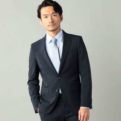 【セットアップ対応】ポリエステルストレッチ　ピンストライプ　ジャケット（０７０４ＧＧ０６）