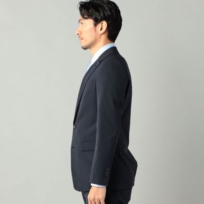 【セットアップ対応】ポリエステルストレッチ　ピンストライプ　ジャケット（０７０４ＧＧ０６）