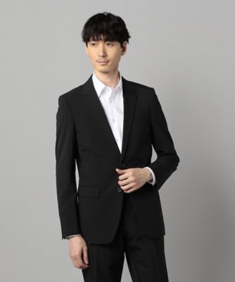 【セットアップ対応】尾州織り　ポリエステルストレッチ　ヘリンボーン　ジャケット（０７０４ＧＩ０６）
