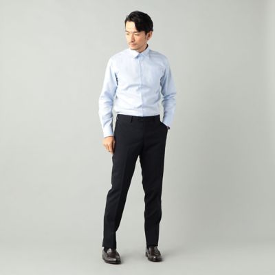 【形態安定加工】レギュラーカラー　カルゼドレスシャツ（０７０８ＨＧ０２）