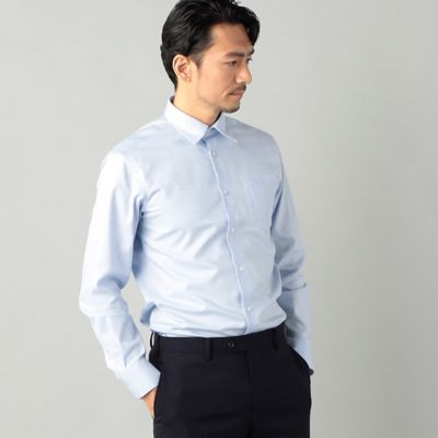 【形態安定加工】レギュラーカラー　カルゼドレスシャツ（０７０８ＨＧ０２）