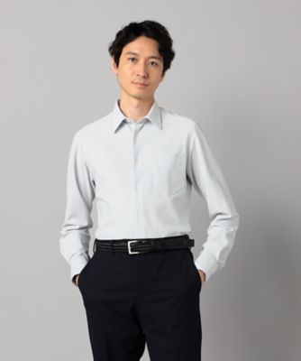 COMME CA MEN (Men) /コムサ・メン ソロテックス2WAYオックスフォード レギュラーカラーシャツ(0708HM05) グレー トップス【三越伊勢丹/公式】