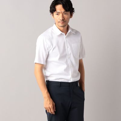 ＜COMME CA MEN (Men) ＞【形態安定】ストレッチドビー　半袖ドレスシャツ（０７０９ＨＧ１０）