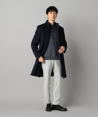 アンゴラビーバー イタリアンカラーコート　Mサイズ COMME CA MEN（コムサメン） コート ジャケット アンゴラビーバー