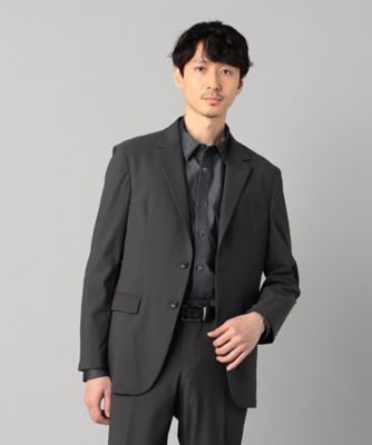 【セットアップ対応】福井編み　ナイロントリコットジャージー　シングルテーラードジャケット（０７１４ＪＫ１１）