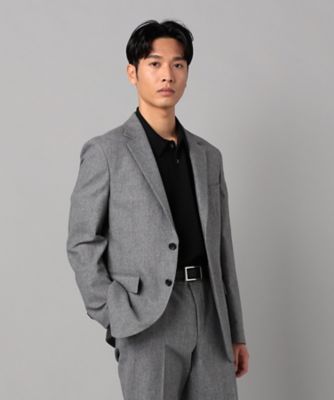 COMME CA MEN (Men) /コムサ・メン 【セットアップ対応】高通気杢カラミドビーストレッチ　シングルテーラードジャケット（０７１４ＪＫ１８）