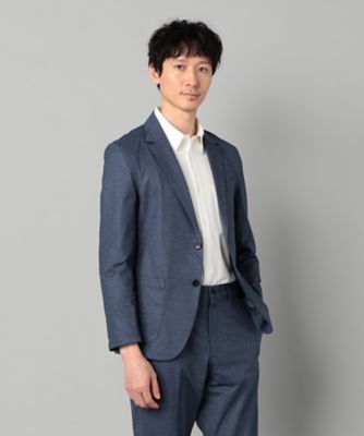【セットアップ対応】エアードットジャージープリント　パッチポケットジャケット（０７１４ＪＫ２７）