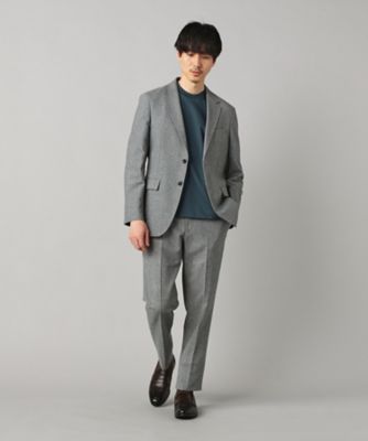 COMME des GARÇONS グレー・ドット柄 テーラードジャケット M セットアップ対応】杢カラミ織ドビー シングルテーラードジャケット