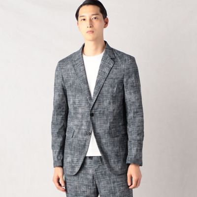 ＜COMME CA MEN (Men) ＞絣プリント　セットアップジャケット（０７１５ＪＣ０９）