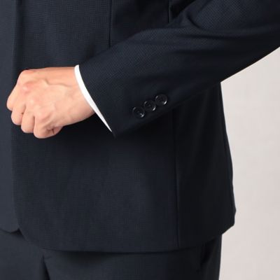 【セットアップ対応】千鳥柄ハイテンションストレッチ　ジャケット（０７１５ＪＥ０１）