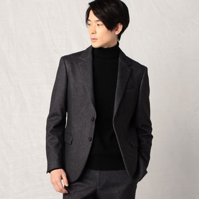 【セットアップ対応】ダウンファブリック・ツィードジャケット（０７１５ＪＥ０４）