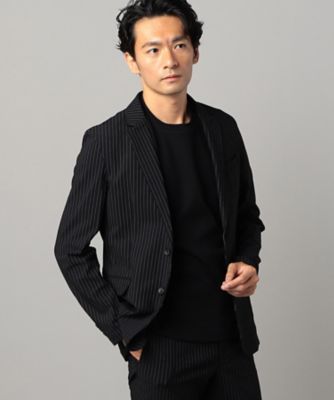 ＜COMME CA MEN (Men) ＞【セットアップ対応】メリルストライプ　ジャケット（０７１５ＪＩ０１）