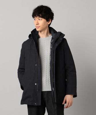 COMME CA MEN (Men) /コムサ・メン ラミネート加工バーズアイ コート(0717MM01) グレー コート・ジャケット【三越伊勢丹/公式】