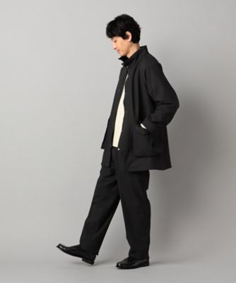 セットアップ対応】ソフトサーモ（R）グレンチェック スタンドカラー