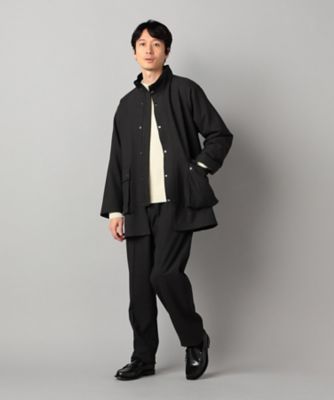 セットアップ対応】ソフトサーモ（R）グレンチェック スタンドカラー