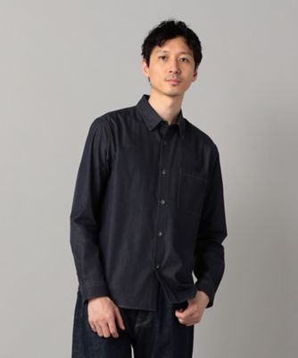 岡山産 反応染色コンパクトヤーン デニムシャツ（0719IM05