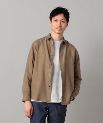 ビーガンスエード レギュラーカラーシャツ（0719IM06