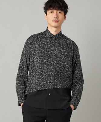 ＜COMME CA MEN (Men) ＞ピンパターン　切替シャツ（０７１９ＩＯ３０）