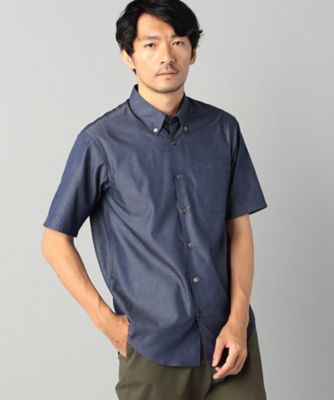 ピンドットジャガード　半袖シャツ（０７２０ＩＧ１６）