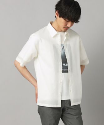 ＜COMME CA MEN (Men) ＞コットンウエーブ　半袖レギュラーカラーシャツ（０７２０ＩＯ０９）