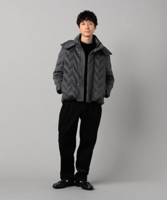 【未使用に近い】COMME CA MEN ◎ダウン入り 〈定価50,600円〉 COMME CA MEN（コムサメン） ダウンジャケット ダウン 矢振柄 3D