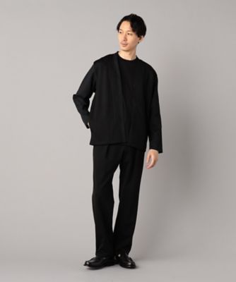 ソロテックス レーヨンフィラメント ワンタックテーパードパンツ