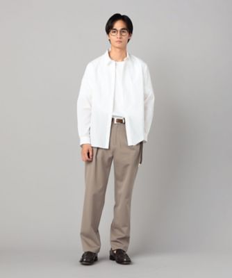 ソロテックス レーヨンフィラメント ワンタックテーパードパンツ