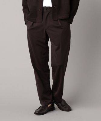 ソロテックス レーヨンフィラメント ワンタックテーパードパンツ