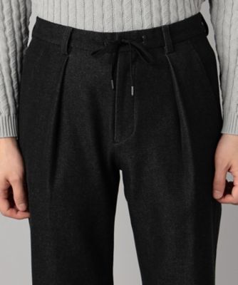 尾州産裏起毛 2WAYストレッチ タックパンツ（0726PM09