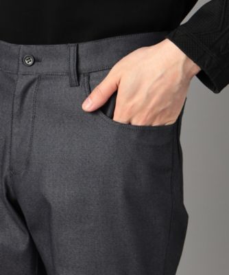【チャコールグレー】ドビーニットスリムテーパード5ポケットパンツ ドビーストレッチ 5ポケットパンツ（0726PM25） | COMME CA