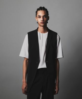 ナイロントリコット ロング ジレ【セットアップ可能