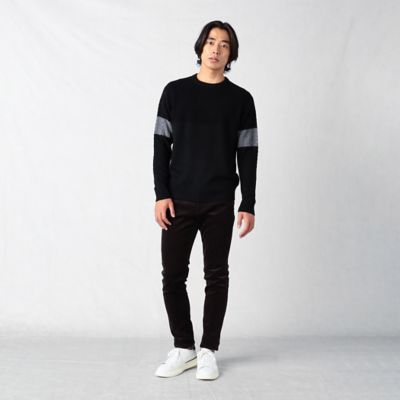 カラーパネル ケーブルコンビセーター（0734KA10