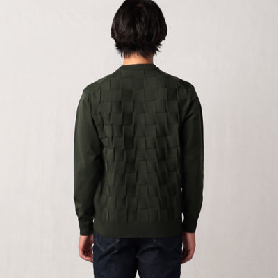 市松柄 ブロックチェックセーター（０７３４ＫＡ１２） | ファッション