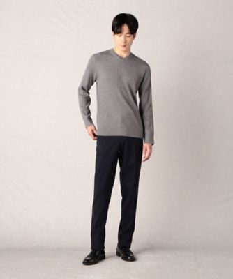 リブ・ニット】Vネック（0734KE07） | COMME CA MEN (Men 
