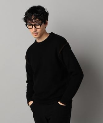 コムサ・メン（COMME CA MEN）/ブランケットステッチ クルーネックニット ブランケットステッチ クルーネックニット（0734KM08