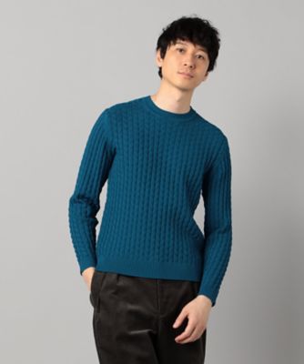リンクスジャカード クルーネックニット（0734KM10） | COMME