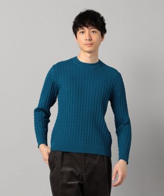 リンクスジャカード クルーネックニット（0734KM10） | COMME
