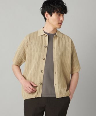 メッシュニット　半袖 メッシュ半袖 ニットシャツ（0739KO04） | COMME CA MEN (Men
