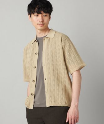 メッシュ半袖 ニットシャツ（0739KO04） | COMME CA MEN (Men
