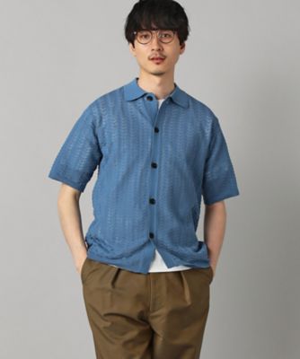 メッシュ半袖 ニットシャツ（0739KO04） | COMME CA MEN (Men