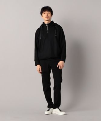 ハードミルド 圧縮ウールハーフジップフーディー